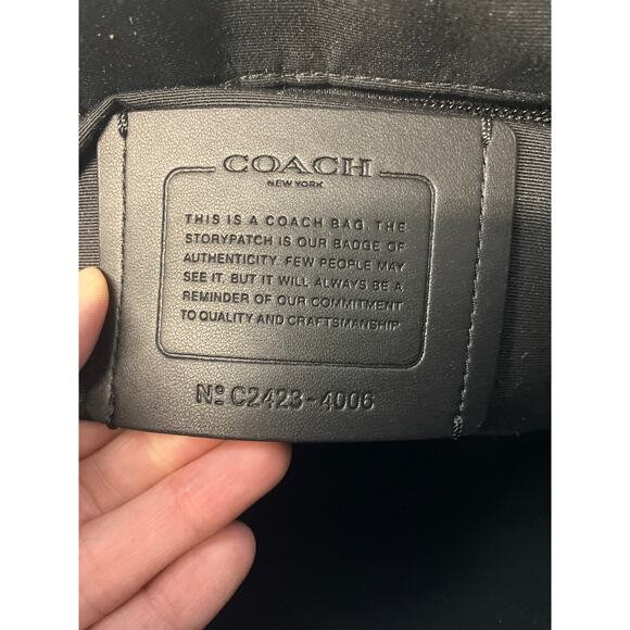 COACH 4006 HOUSTON MAP BAG SIGNATURE LEATHER CROSSBODY BAG - Picture 12 of 14